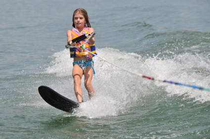 Girl Waterskiing